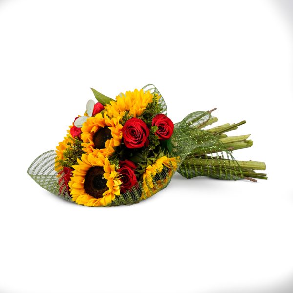 Ramo De Girasoles Y Rosas