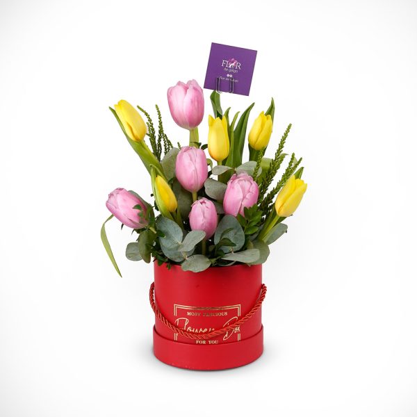 Sombrerera 10 tulipanes - Imagen 2