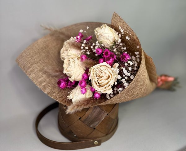 Ramo rosas secas - Imagen 4