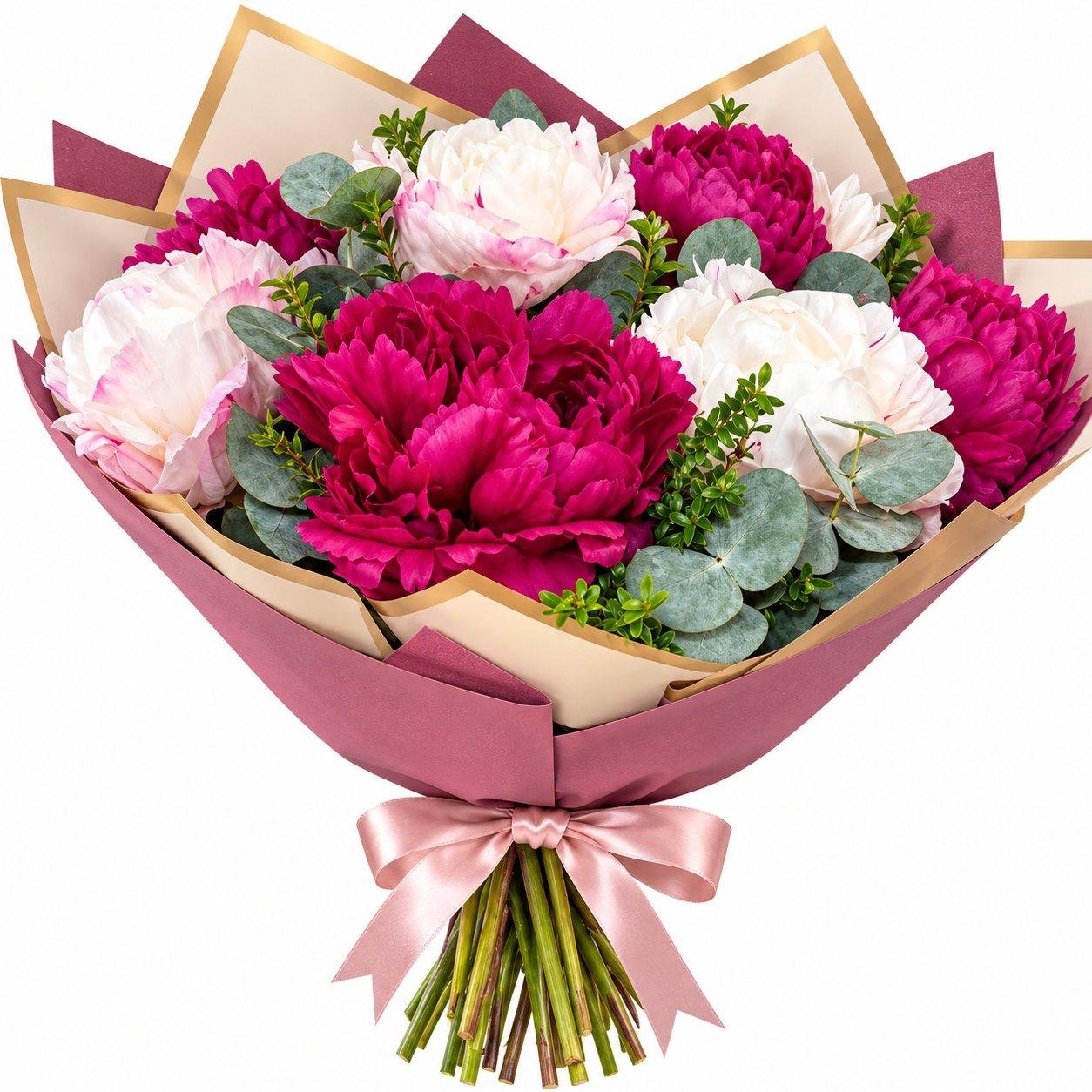 Ramo de 10 peonias